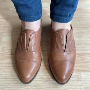 Nine West Tan Leather Loafers